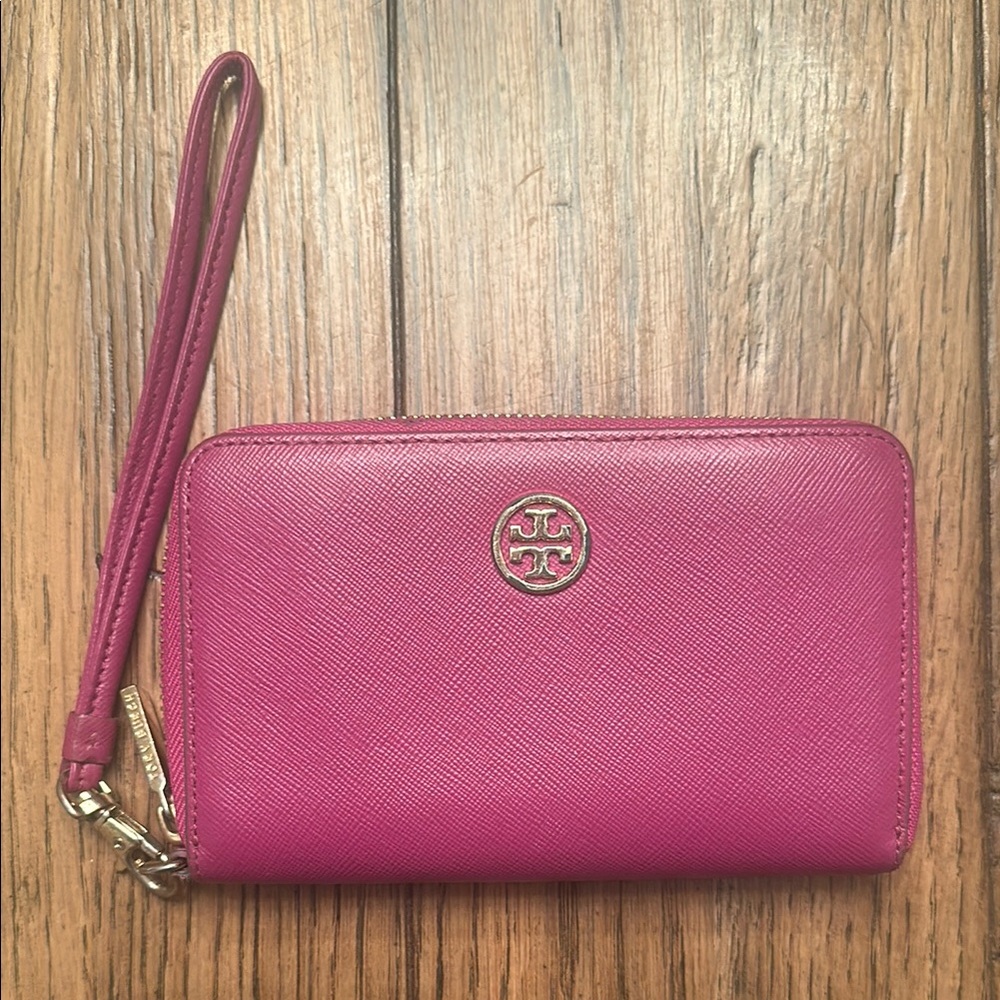Tory Burch Radiant Orchid Wristlet Wallet